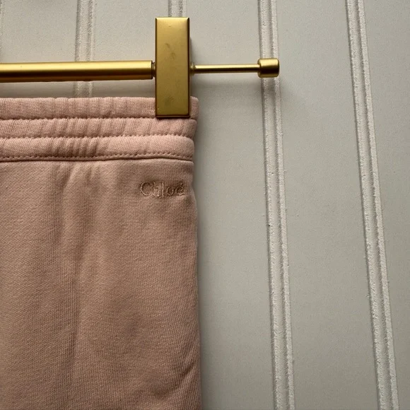 CHLOE Eyelet Trim Joggers Pink 12M - Picture 6 of 6